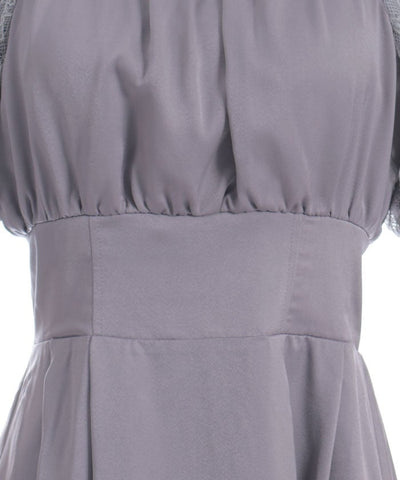 Lace Sleeve Square Neck Dress