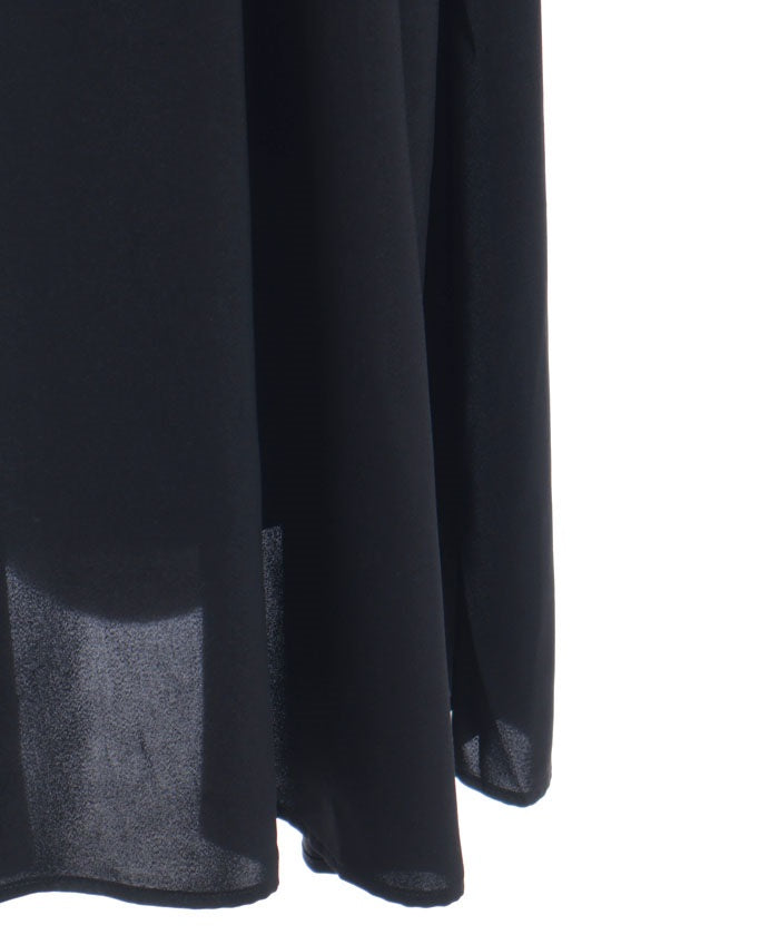 Lace Sleeve Square Neck Dress