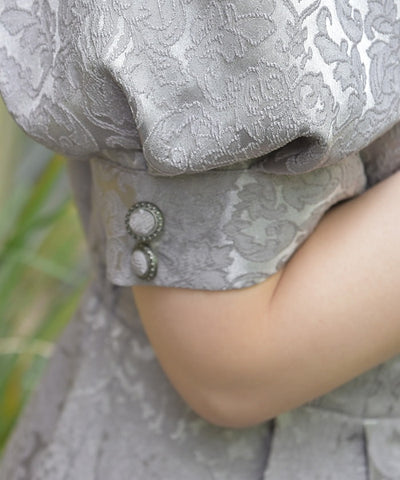 Square Neck Jacquard Dress