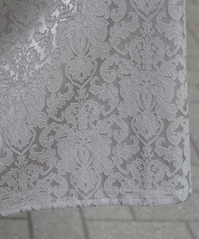 Square Neck Jacquard Dress