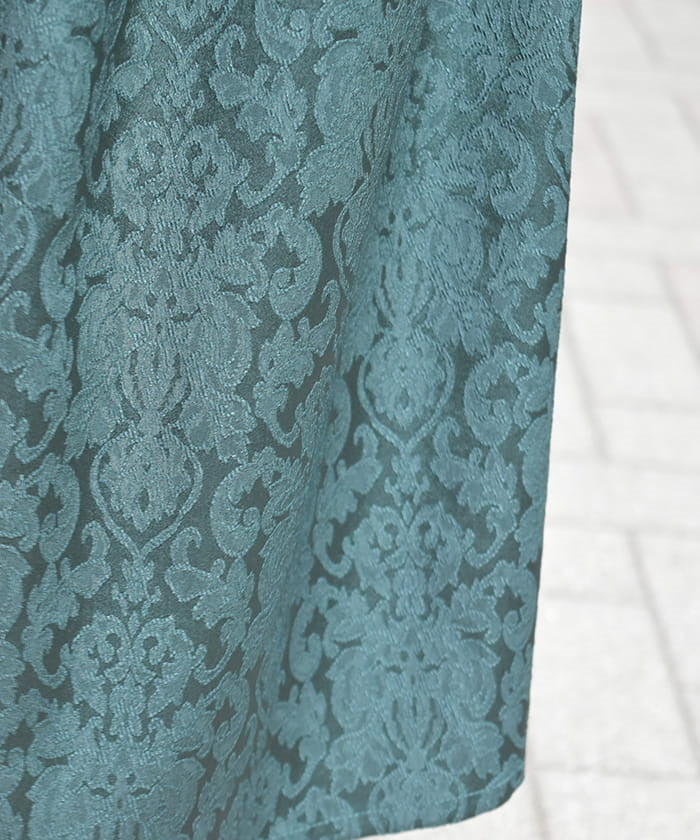 Square Neck Jacquard Dress