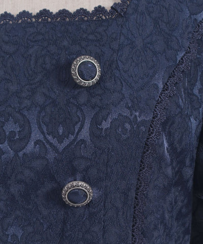 Square Neck Jacquard Dress