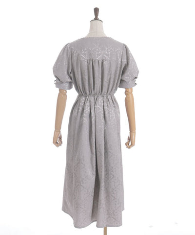 Square Neck Jacquard Dress