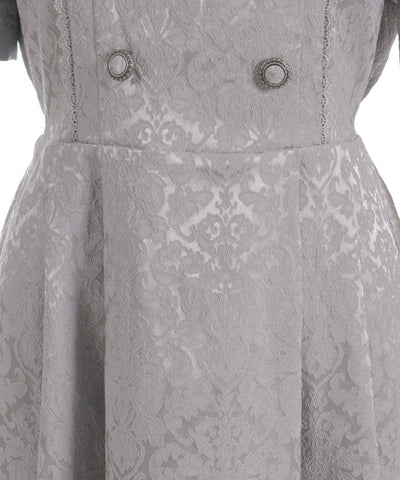 Square Neck Jacquard Dress