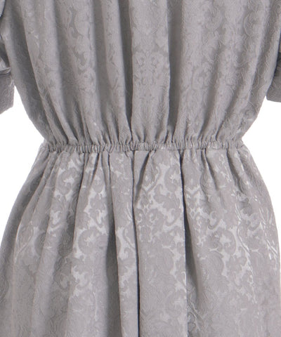 Square Neck Jacquard Dress