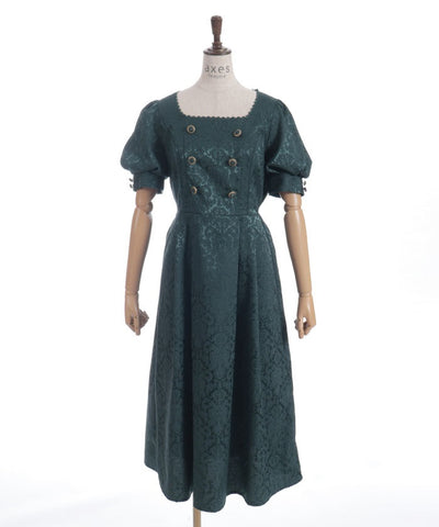 Square Neck Jacquard Dress