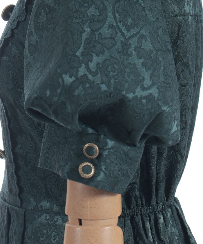Square Neck Jacquard Dress