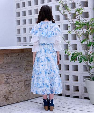 Nemophila Pattern Blouse & Dress