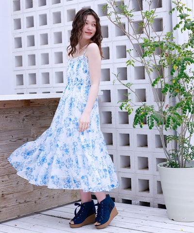 Nemophila Pattern Blouse & Dress
