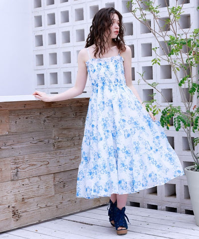 Nemophila Pattern Blouse & Dress