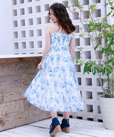 Nemophila Pattern Blouse & Dress