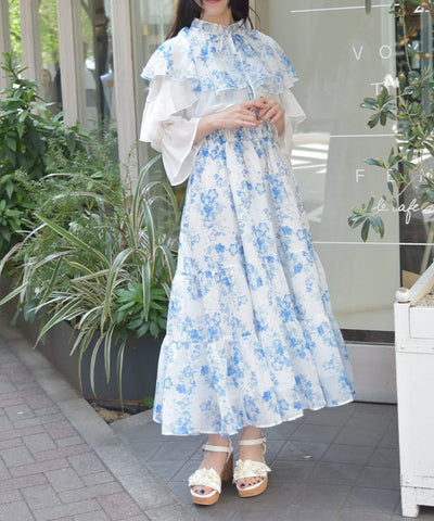 Nemophila Pattern Blouse & Dress