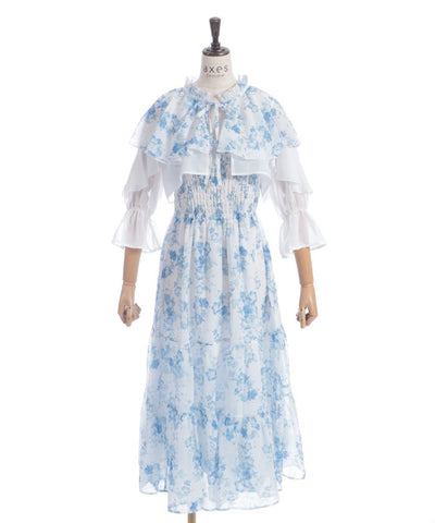 Nemophila Pattern Blouse & Dress
