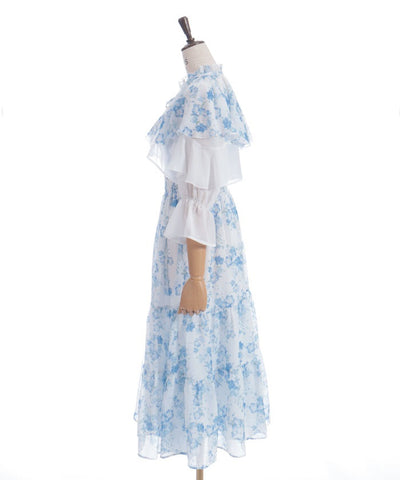 Nemophila Pattern Blouse & Dress