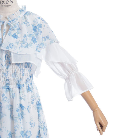 Nemophila Pattern Blouse & Dress