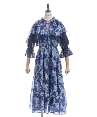 Nemophila Pattern Blouse & Dress