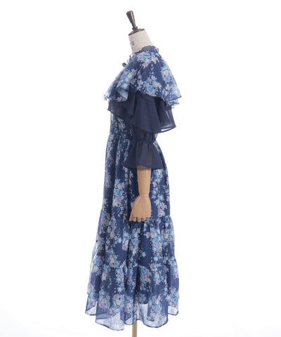 Nemophila Pattern Blouse & Dress