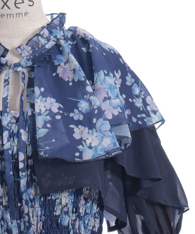 Nemophila Pattern Blouse & Dress