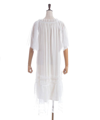 Flare Sleeve Tulle Dress