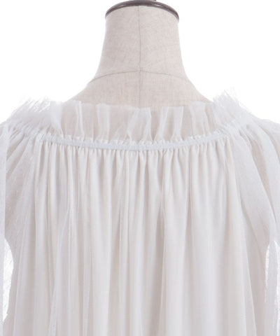 Flare Sleeve Tulle Dress