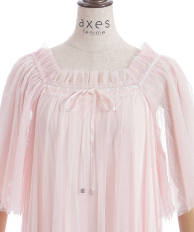 Flare Sleeve Tulle Dress