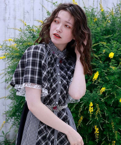 Plaid Panel Patchwork Dress