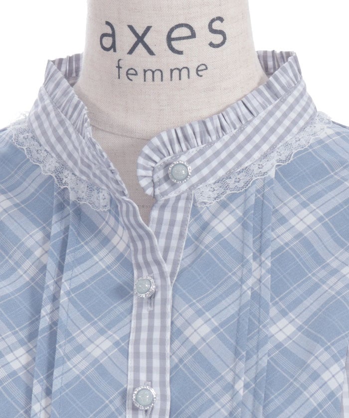 Plaid Panel Patchwork Dress
