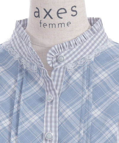 Plaid Panel Patchwork Dress