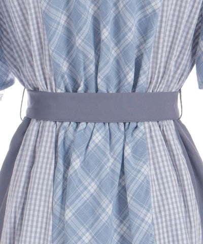Plaid Panel Patchwork Dress