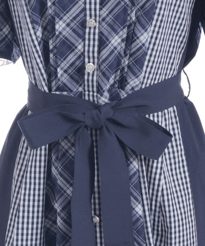 Plaid Panel Patchwork Dress