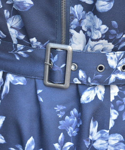 Gradation Rose Pattern Dress