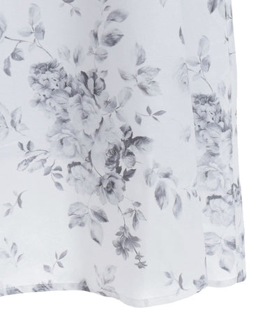 Gradation Rose Pattern Dress