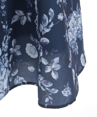 Gradation Rose Pattern Dress