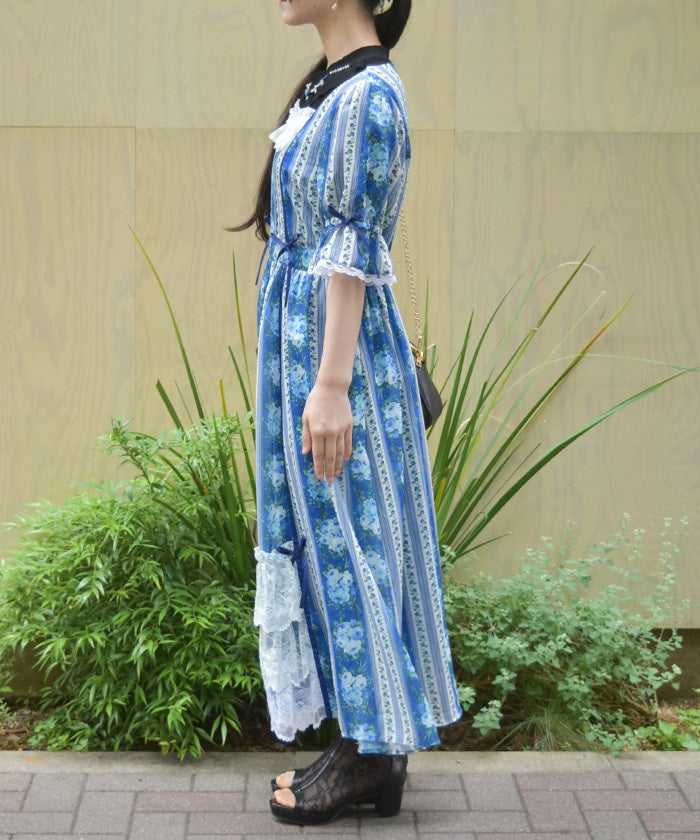 axes femme maxi dress Country Rose – from JAPAN holiday:Shoes2 Bubblegum Breeze Pink Midi Viscose Colors:Navy Blue 630