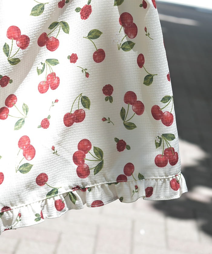 Cherry Rose Pattern Sailor Dress – axes femme from JAPAN