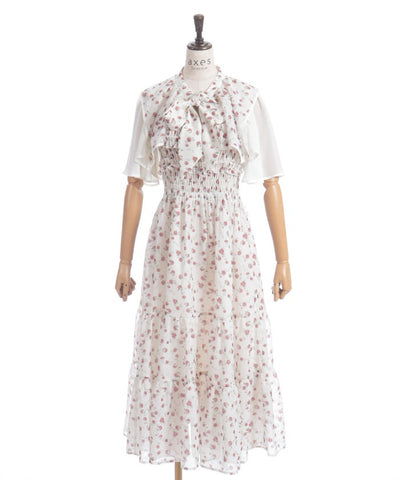 Small Floral Pattern Blouse & Dress Set