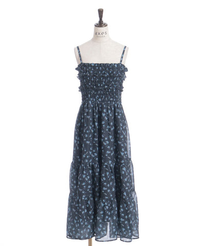 Small Floral Pattern Blouse & Dress Set