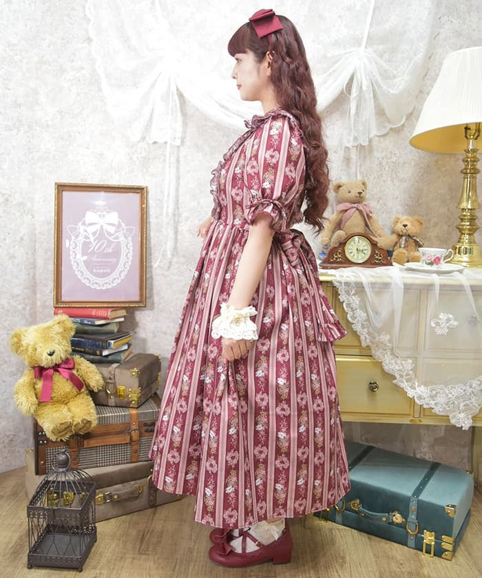 Rosy Bear Pattern Dress (Made to Order)