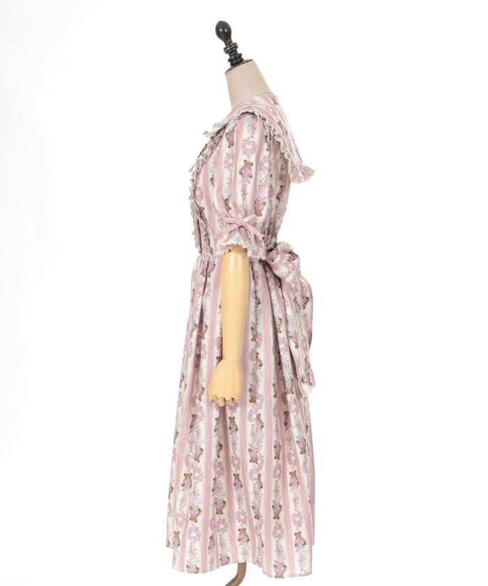 Rosy Bear Pattern Dress (Made to Order) – axes femme from JAPAN