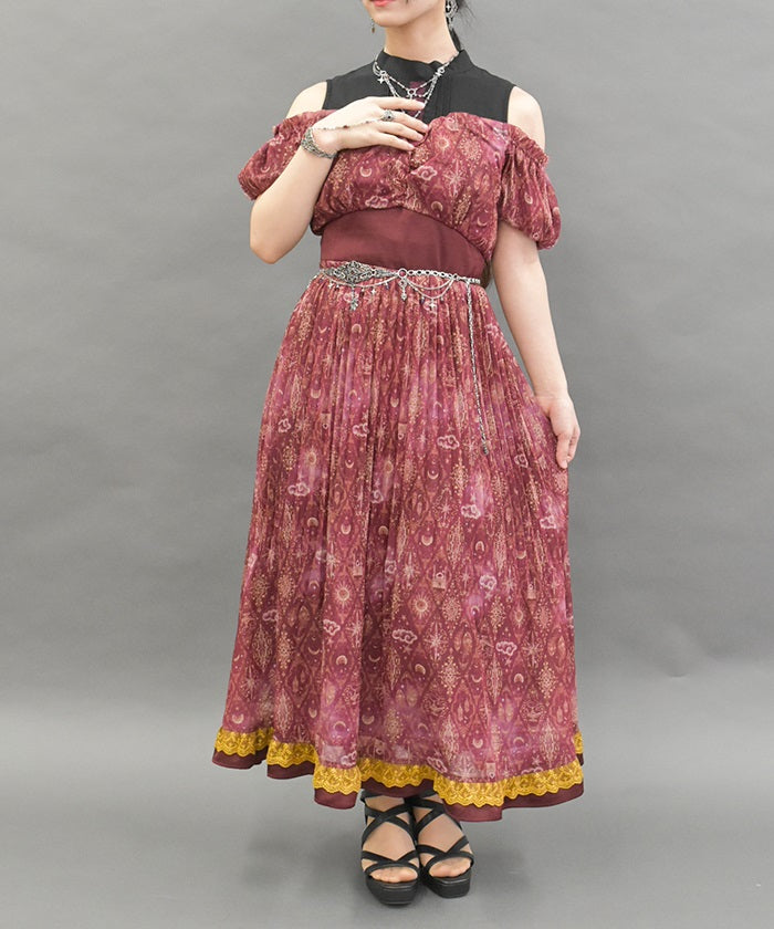 Arabian Nights Open Shoulder Dress