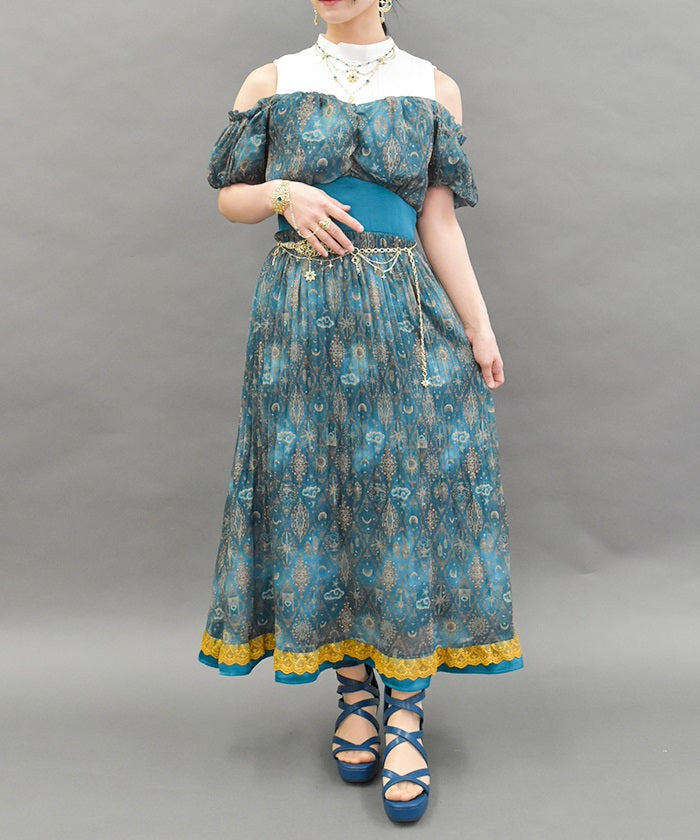 Arabian Nights Open Shoulder Dress