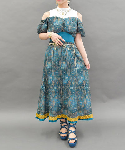 Arabian Nights Open Shoulder Dress