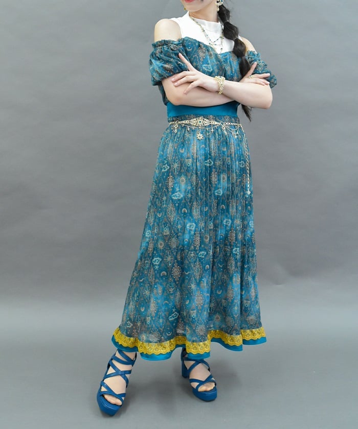 Arabian Nights Open Shoulder Dress