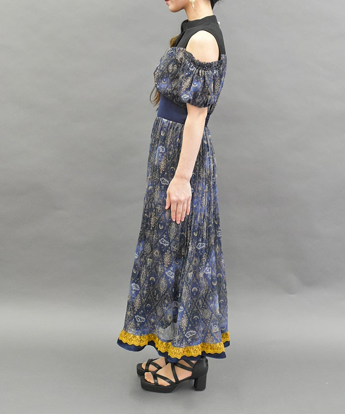 Arabian Nights Open Shoulder Dress