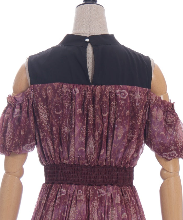 Arabian Nights Open Shoulder Dress