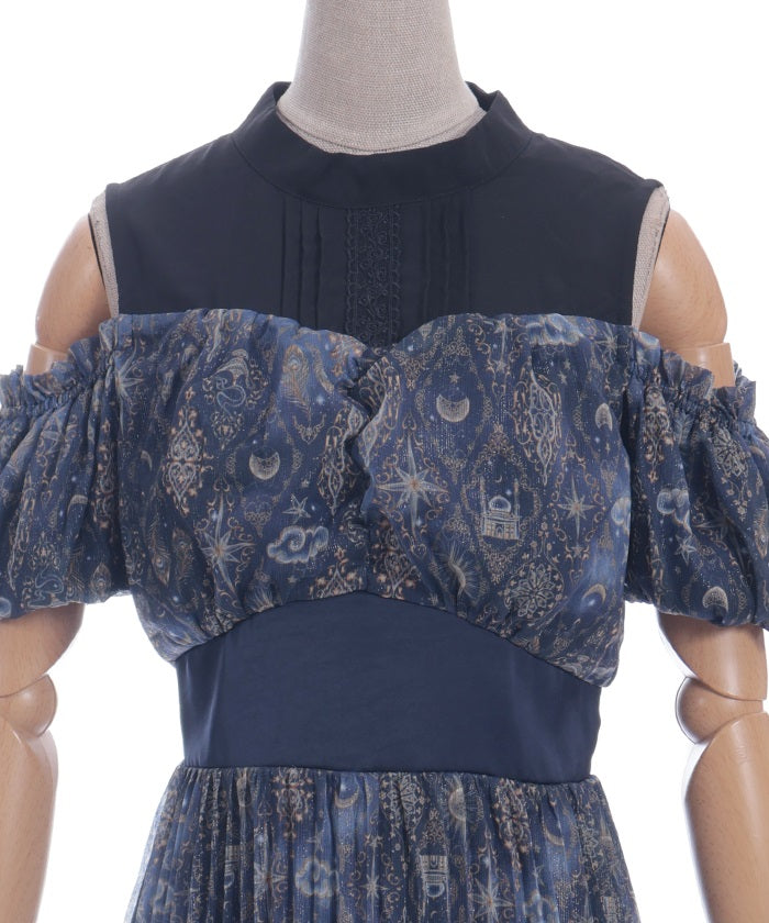 Arabian Nights Open Shoulder Dress