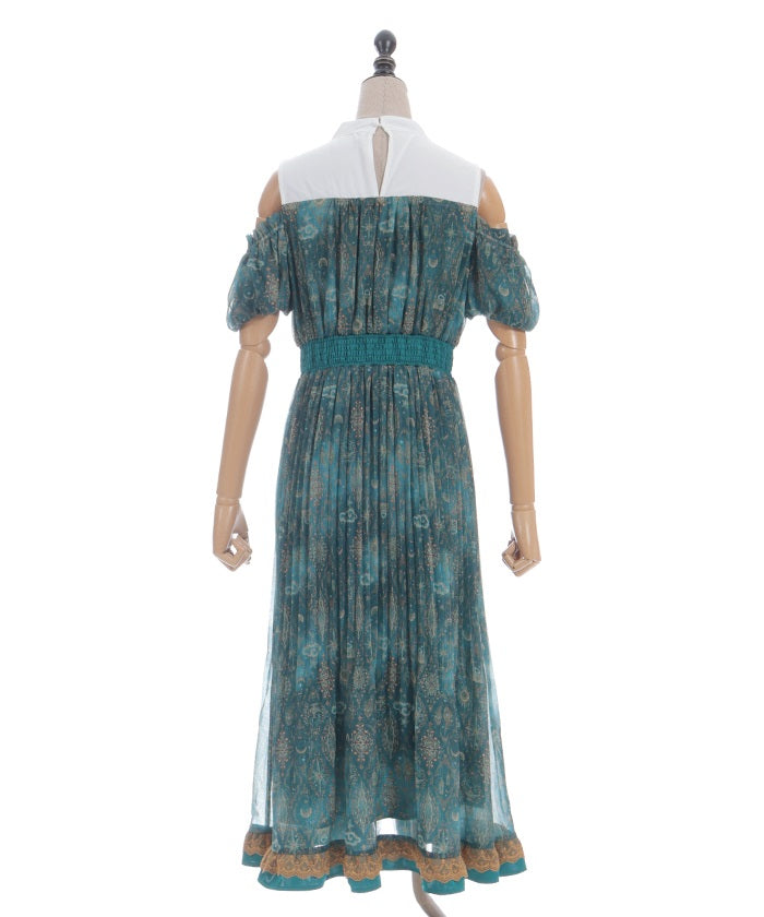 Arabian Nights Open Shoulder Dress