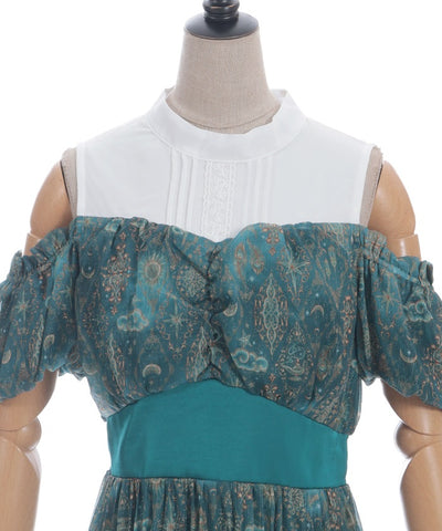 Arabian Nights Open Shoulder Dress