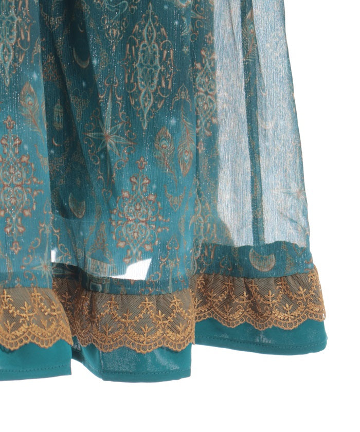 Arabian Nights Open Shoulder Dress