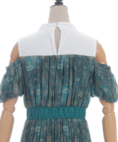 Arabian Nights Open Shoulder Dress